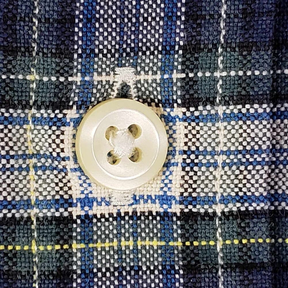 Polo Ralph Lauren Oxford Shirt Mens Size XL Blue Green Plaid LS Button Down - Picture 5 of 10